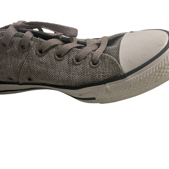 Converse Sneaker Womens 9 All Star Low Top Gray Material Punk Retro 90's Grunge - Picture 12 of 14